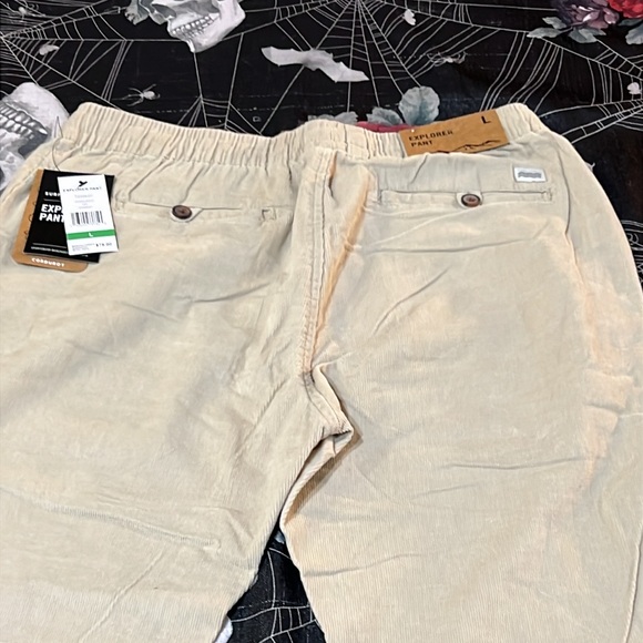 NWT SURF & SWIM CO. BEIGE/TAN CORDUROY YZT MENS EXPLORER PANT SZ LARGE - Picture 8 of 10